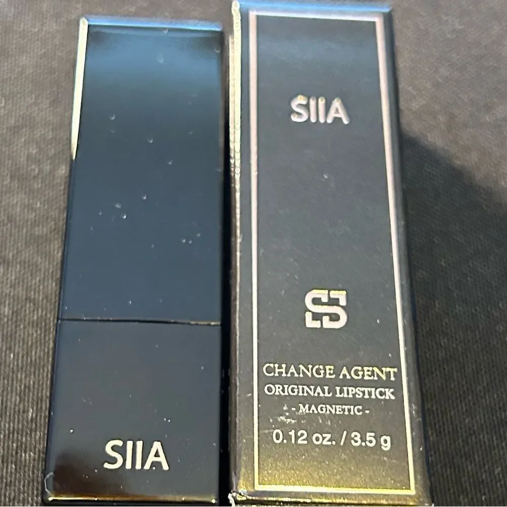 🦋SIIA CHANGE AGENT MAGNETIC ORIGINAL LIPSTICK 674 MAPLE BROWN NEW FULLSZ